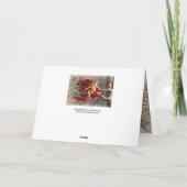 GEVLEUGELDE CHERUB OP WINTERBOOM MET VOGELS Kerstm Feestdagen Kaart (Achterkant)