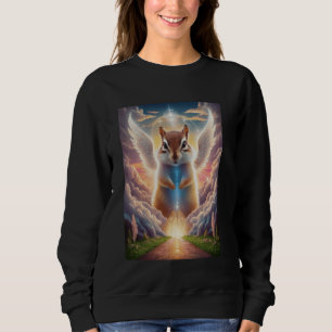 Gevleugelde Chipmunk Fantasy Art met Hemelse Achte Trui