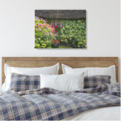 Gevleugelde cottage, Adare, County Limerick, Canvas Afdruk (Insitu (Slaapkamer))