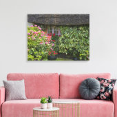 Gevleugelde cottage, Adare, County Limerick, Canvas Afdruk (Insitu (Woonkamer))