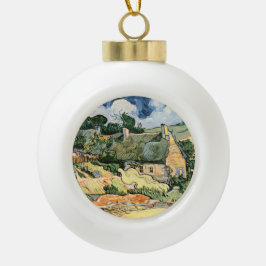 Gevleugelde Cottages in Cordeville Vincent van Gog Keramische Bal Ornament