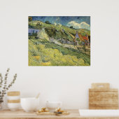 Gevleugelde Cottages van Vincent van Gogh Poster (Keuken)