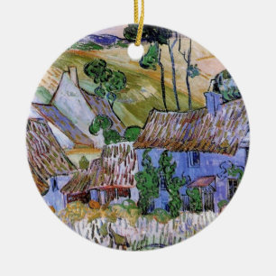 Gevleugelde Dak Cottage door Hill door Vincent van Keramisch Ornament