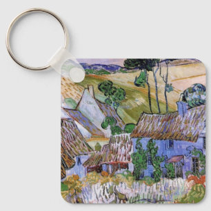 Gevleugelde Dakpannen Cottages door Hill door Vinc Sleutelhanger