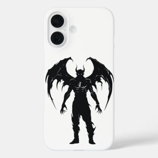Gevleugelde Duivel Silhouet Case-Mate iPhone Case (Achterkant)