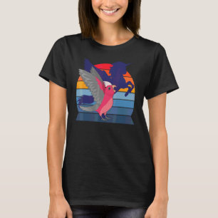 Gevleugelde Eenhoorn I Schreeuwende Roze Borst Gal T-shirt