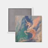 Gevleugelde eenhoorn Pegasus Cloud Magneet (Voorkant / Achterkant)