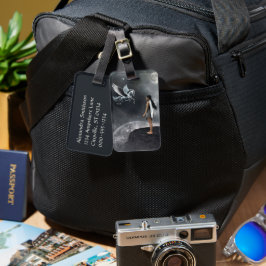  gevleugelde fee en vliegend paard bagagelabel