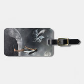  gevleugelde fee en vliegend paard bagagelabel (Voorkant horizontaal)