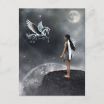  gevleugelde fee en vliegend paard