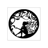 gevleugelde fee rubberstempel (Afrduk)