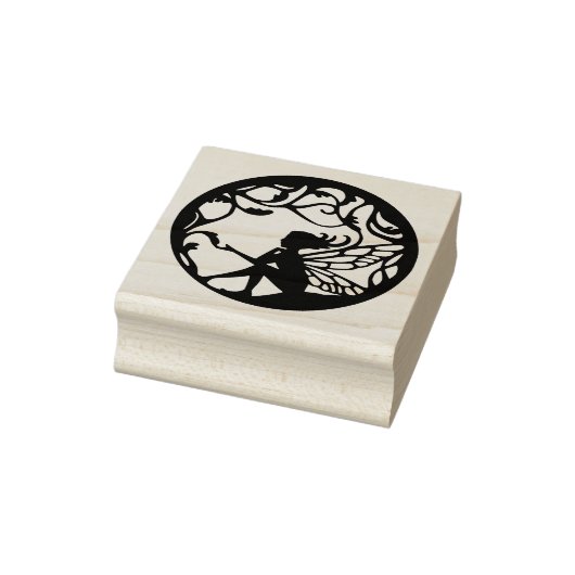 gevleugelde fee rubberstempel (Stempel)