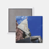 Gevleugelde figuur van de Republiek 1255 Magneet (Voorkant / Achterkant)