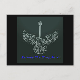 Gevleugelde Gitaar Briefkaart