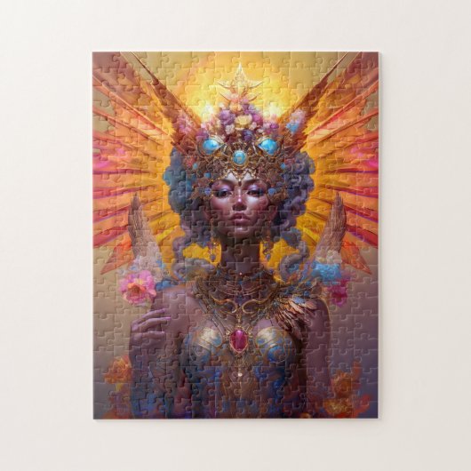 Gevleugelde Godin Fantasy Art Legpuzzel (Verticaal)