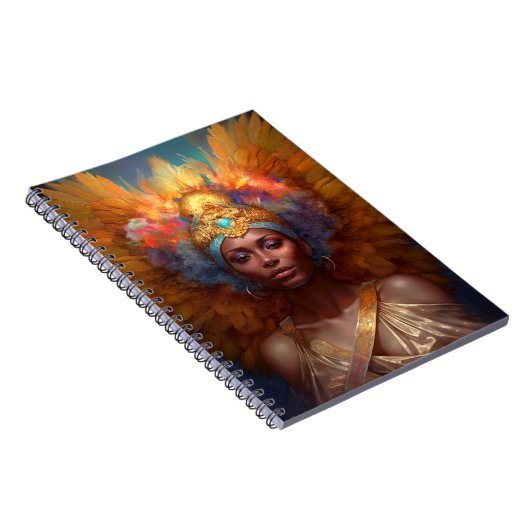 Gevleugelde Godin Fantasy Art Notitieboek (Rechterzijde)