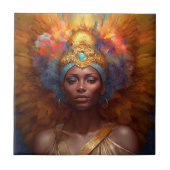 Gevleugelde Godin Fantasy Art Tegeltje (Voorkant)