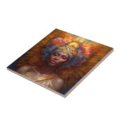 Gevleugelde Godin Fantasy Art Tegeltje (Zijkant)