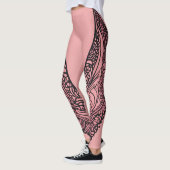 Gevleugelde kant AI art Leggings (Links)