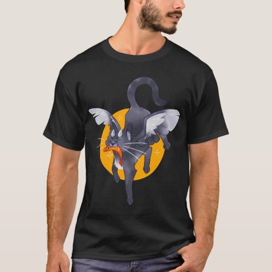 Gevleugelde Kat T-shirt (Voorkant)