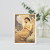 gevleugelde kerstman feestdagenkaart (Staand voorkant)