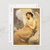 gevleugelde kerstman feestdagenkaart (Voorkant / Achterkant)