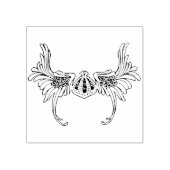 gevleugelde kunstzegel voor helm rubberstempel (Afrduk)