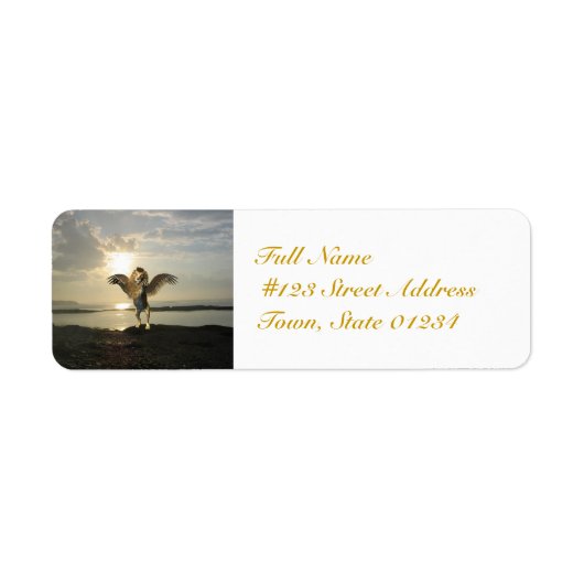 Gevleugelde leeuw mailing labels (Voorkant)