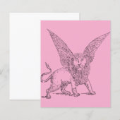 Gevleugelde leeuw symbool van Sint Marcus (Voorkant / Achterkant)