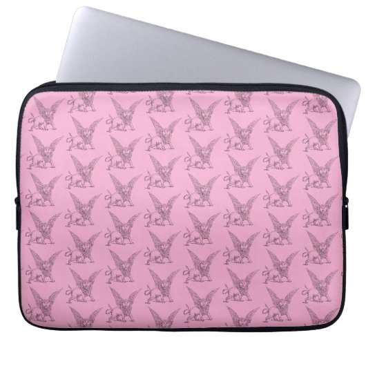 Gevleugelde leeuw symbool van Sint Marcus Laptop Sleeve (Voorkant)