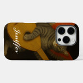 Gevleugelde muzikant kat speelt luthart Case-Mate iPhone case (Achterkant (horizontaal))