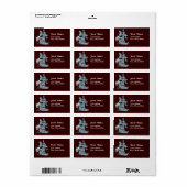 Gevleugelde olifant~ adresetiketten etiket (Full Sheet)