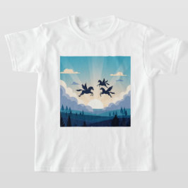 Gevleugelde paarden t-shirt