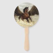 Gevleugelde Pegasus   Handwaaier (Achterkant)