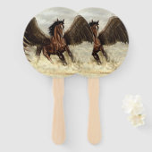 Gevleugelde Pegasus   Handwaaier (Voorkant en achterkant)