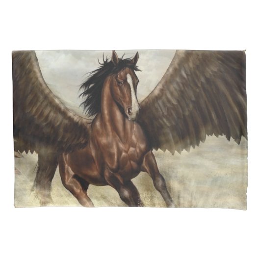 Gevleugelde Pegasus   Kussensloop (Voorkant-Links)