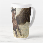 Gevleugelde Pegasus  Latte Mok (Rechterhoek)