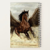 Gevleugelde Pegasus Notitieboek (Achterkant)