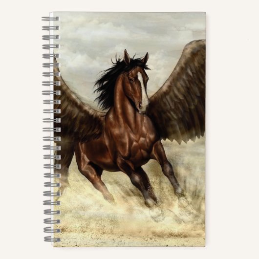Gevleugelde Pegasus Notitieboek (Voorkant)