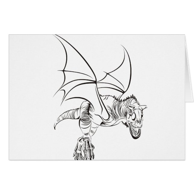 Gevleugelde Raptor / Tribal (Voorkant Horizontaal)