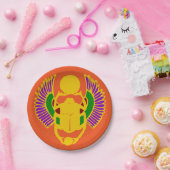 gevleugelde scarabeetle Egyptische design party Papieren Bordje (Feest)