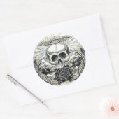Gevleugelde schedel Stickers (Envelop)