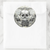 Gevleugelde schedel Stickers (Tas)