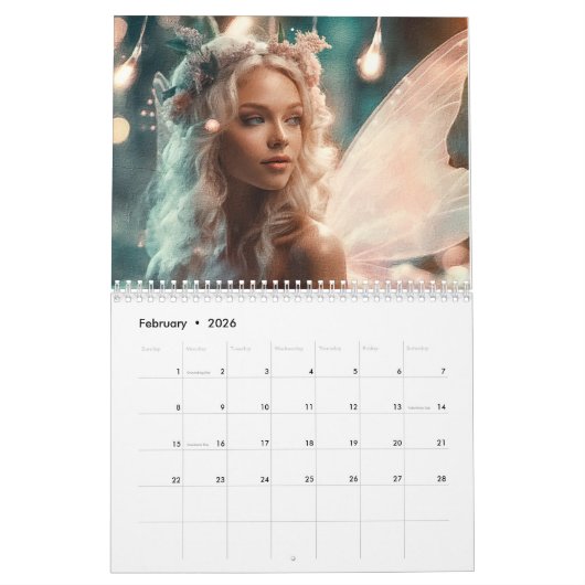 gevleugelde schoonheid kalender (Feb 2026)
