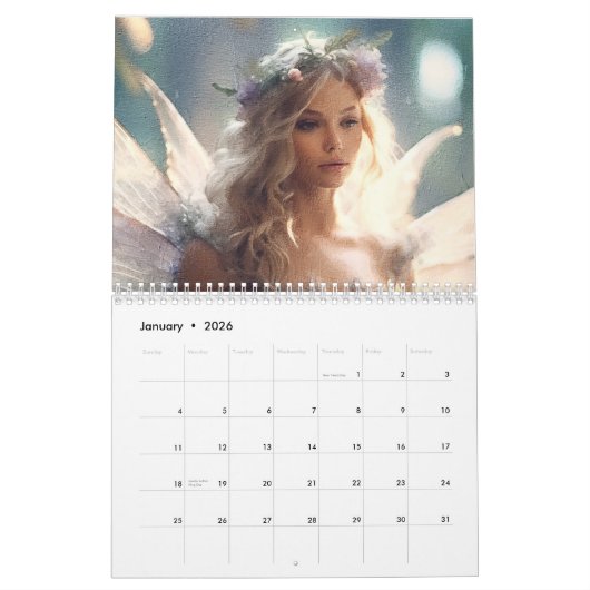 gevleugelde schoonheid kalender (Jan 2026)