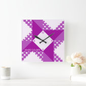 Gevleugelde Vierkante Paars Vierkante Klok (Huis)
