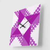 Gevleugelde Vierkante Paars Vierkante Klok (Hoek)