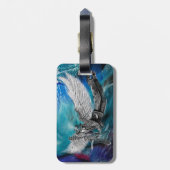 gevleugelde zessnaren bagagelabel (Achterkant verticaal)