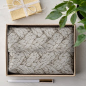 Gevlochten Brei Structuur – Warm Beige (2) Tissuepapier (Geschenk)