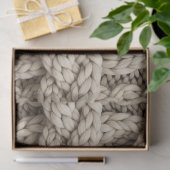 Gevlochten Brei Structuur – Warm Beige (4) Tissuepapier (Geschenk)